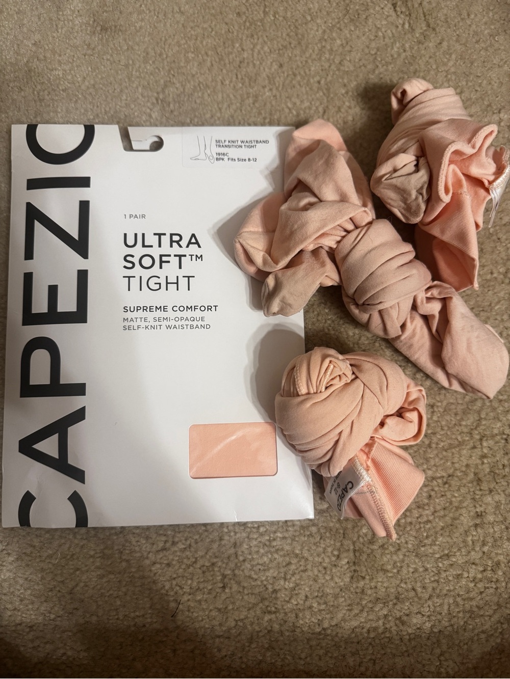 4 Capezio Light Pink Transition Dance Ballet Tights